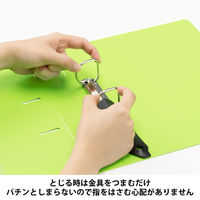 Matakul D型ツイストリングファイル 背幅47mm グリーン 表紙部分に使用済みクリアホルダーからつくった再生材30％配合 1冊 オリジナル