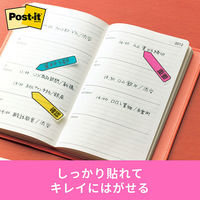 スリーエム(3M) ポストイット フィルムふせん 付箋 メッセージポインター 重要確認 透明 44mm×12mm 1袋 684P-IC-5P