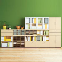 アスプルンド 木製ユニットキャビネット 2段オープン ナチュラル 幅800×奥行395×高さ820mm 1台