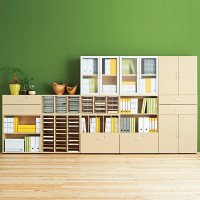 アスプルンド 木製ユニットキャビネット 1段ディバイダー ナチュラル 幅800×奥行395×高さ420mm 1台