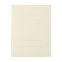 プラス　フラットファイル　A4タテ　樹脂製とじ具　アイボリー　白　10冊　No.021N