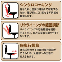 イトーキ エピオス オフィスチェア メッシュタイプ ハイバック（グレーフレーム グレー樹脂脚）肘無 ロッキングレンジ調節 背座：ブラック