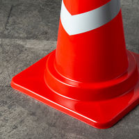 アスクル 「現場のチカラ」 スコッチコーン赤／白 1本  オリジナル