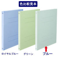 フラットファイル 背補強 A4タテ 10冊 ブルー アスクル  オリジナル
