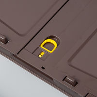 【折りたたみコンテナ】 アスクル 「現場のチカラ」 ペタンコC-40B ブラウン 1個  オリジナル