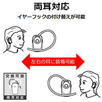 ロジテック 音楽も聴ける超小型Bluetoothヘッドセット 片耳 ブラック LBT-MPHS400MBK 1台 Logitec