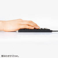 サンワサプライ 防水キーボード 有線（USB接続） ブラック SKB-BS2BK 1個（直送品）