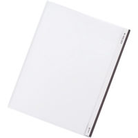 MホルダーA4タテ（マチ付）　乳白　1箱（25枚：5枚入×5袋）