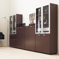 ARAN WORLD　EIDOS（エイドス）　TR収納ハイタイプ　A4　5段　オープン　ダークブラウン　1台（2梱包）（取寄品）