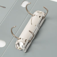 セキセイ　ロックリングファイル　D型2穴　A4ヨコ　背幅43mm　グレー　F-532E-62
