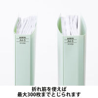 アスクル フラットファイル PP製 A4タテ 厚とじ 背幅28mm FF-P2S ブルー（水色） 5冊 オリジナル