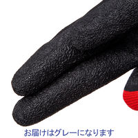 【天然ゴム背抜き手袋】 勝星産業 「現場のチカラ」 KRG-001 グレー M 1袋（5双入）  オリジナル
