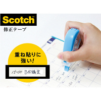 スリーエム(3M) スコッチ 修正テープ 微修正 交換式 テープ幅5mm ブルー 1箱（10個入） SCPD-5NN