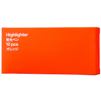 アスクル　蛍光ペン　オレンジ　30本　蛍光マーカー  オリジナル