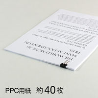 プラス　ダブルクリップ　ＣＰー106ー10Ｐ　豆　黒　100個　　CP-106-10PBK　1パック