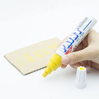 三菱鉛筆(uni) ペイントマーカー 太字角芯 黄 油性マーカー PX-30 5本