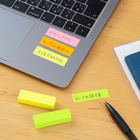 コクヨ タックメモ 蛍光色 付箋ミニ 50×15mm メ-1315N 1パック（5冊）