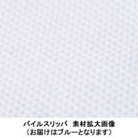 テンダイ 使い捨てパイルスリッパ 約24～27.5cm ブルー 1セット（5足入）