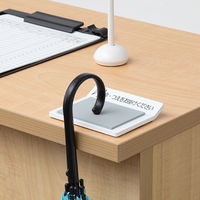 スマイル　木製　傘・杖ストッパー　ホワイト　1個