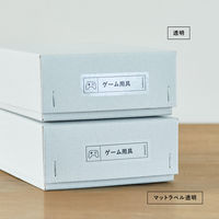 テプラ TEPRA PRO【純正】テープ マットタイプ 幅12mm 透明ラベル(黒文字) SB12T 1個 キングジム