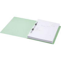 アスクル　フラットファイル　A4タテ　エコノミータイプ　30冊　グリーン　緑  オリジナル