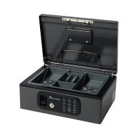 プラス　手提金庫　CB-030FL　ダークグレー　12845