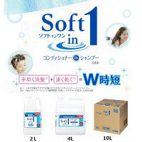 ソフトインワン シャンプー 業務用つめかえ 2L（注ぎ口ノズル付） ライオン