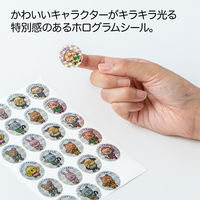 オキナ パリオシール ホログラムキャラクター 直径25mm PS753 1袋（48片入）