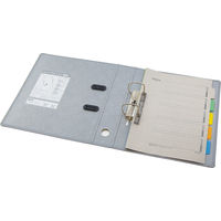 キングジム　レバーリングファイルGXシリーズ　Dタイプ　A4タテ　背幅73mm　グレー　3775GXクレ　1セット（3冊：1冊×3）