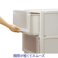 【引き出し収納】 天馬 フィッツユニットケース3525 CAP 4904746438386 26L カプチーノ 1個