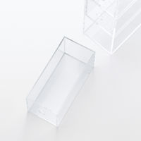 無印良品 アクリル小物収納 3段 約幅8.7×奥行17×高さ25.2cm 良品計画