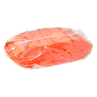 カラーパッケージおしぼり 平判 オレンジ 1袋（100枚入）  オリジナル