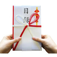 今村紙工　祝儀袋　紅白7本花結目録短冊付　220×135　モク-001　1セット（20枚）