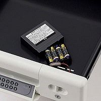 プラス 組立式スチールOAデスクシステム サイドキャビネット 3段 テンキーロック 幅369×奥行580×高さ611mm RY-046S 1台（直送品）