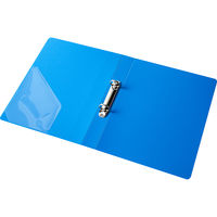 アスクル　リングファイル丸型2穴　A4タテ　背幅36mm　ブルー　10冊  オリジナル