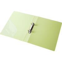 アスクル　リングファイル丸型2穴　A4タテ　背幅39mm　グリーン　10冊  オリジナル