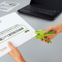 コクヨ ハリナックス ハンディ 白 10枚とじ 針なしステープラー 針なしホッチキス SLN-MSH110W 1個