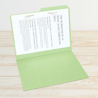 プラス カットフォルダー 2山 A4 緑 FL-062IF GR 1パック(10枚)