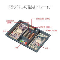 プラス　手提金庫　ライトグレー　CB-030FX　LGY　（直送品）