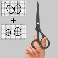 プラス ステンレスハサミ ブラック SC-165F BK 1個（直送品）