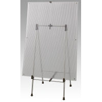 アイリスオーヤマ パネルスタンド（ポスタースタンド) 幅48.4×奥行52.9×高さ103～132cm A1 B1 B2対応 シルバー PNS-1330 １台