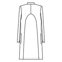 フォーク 女子 診察衣 S HI400-1 1枚　白衣　ドクターコート　レディース