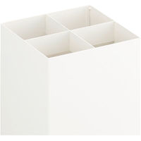 アスクル アーバンエントランス 傘立て 16本用 ホワイト 幅250×奥行250×高さ500mm 1台  オリジナル