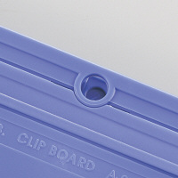 リヒトラブ　クリップボード　A4ヨコ　236×322mm　目盛り付　A987U-23　1箱（10枚入） ブルーバイオレット