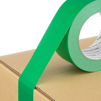 【ガムテープ】 現場のチカラ カラークラフトテープ 緑 1セット（150巻入） 幅50mm×長さ50m アスクル  オリジナル
