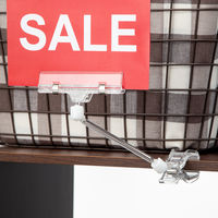 伊藤忠リーテイルリンク　クリップホルダー　ワイドホルダー（クリップ大）　10cmアーム　1セット（15個：5個入×3袋） オリジナル