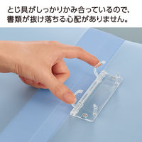 コクヨ　ポップリングファイル　スリム　A4タテ　2穴　背幅21mm　内径10mm　透明　フ-PS410T　10冊入