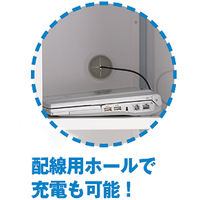 Ceha　OAスチールロッカー3連3人用 ホワイト×ブルー扉 幅900×奥行515×高さ1790mm 1台 1台（3梱包）（取寄品）