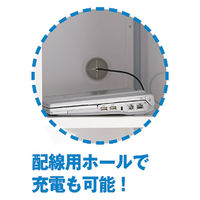 Ceha　OAスチールロッカー3連3人用 ホワイト×レッド扉 幅900×奥行515×高さ1790mm 1台 1台（3梱包）（取寄品）