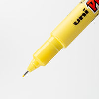 プロッキー 水性サインペン 細・極細ツイン 黄 10本 三菱鉛筆 uniユニ